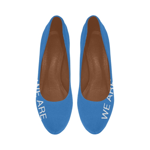 Shoes of protest ('WE ARE AN ARMY') Women's High Heels (Model 044)
