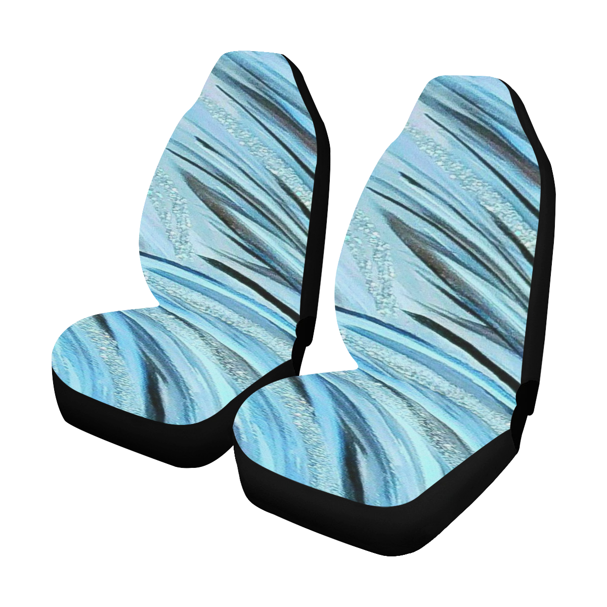 Waves Of Glitter Car Seat Covers Set 2 Id D2992824