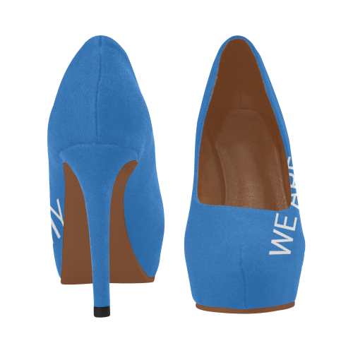 Shoes of protest ('WE ARE AN ARMY') Women's High Heels (Model 044)