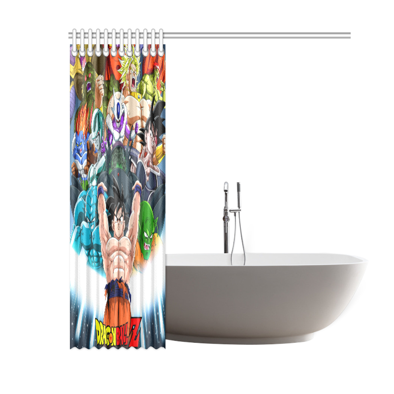 Custom Dragon Ball Z Shower Curtain Waterproof Bathroom Curtain 60 x 72