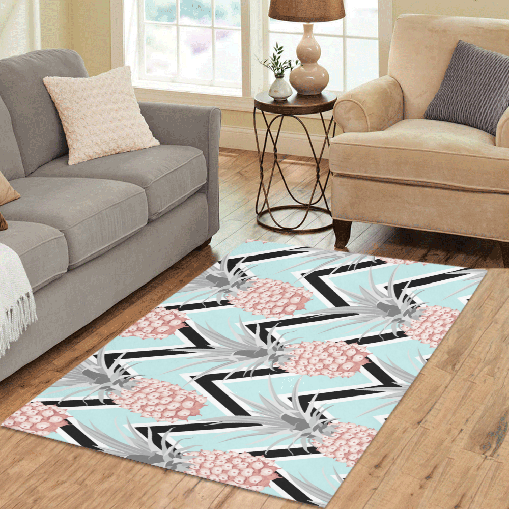 Details About Interestprint Custom Home Decor Floor Rug Carpets Tropical Pineapple Area
