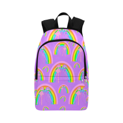 rainbowlollidollvioletbookbag Fabric Backpack for Adult (Model 1659)