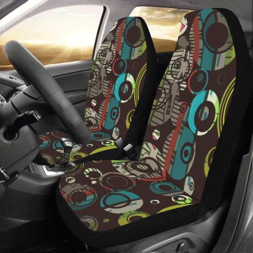 Circles texture Car Seat Covers (Set of 2)