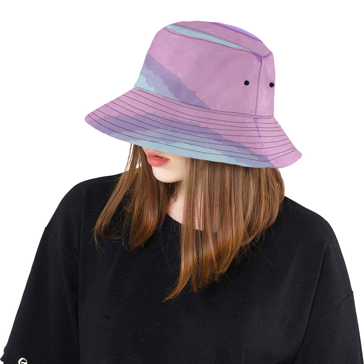 AQUARELL LINES LADYLIKE All Over Print Bucket Hat