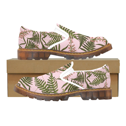 fern pink Martin Women's Slip-On Loafer/Large Size (Model 12031)