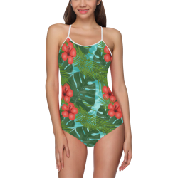 Tropical Vacation Strap Swimsuit ( Model S05)
