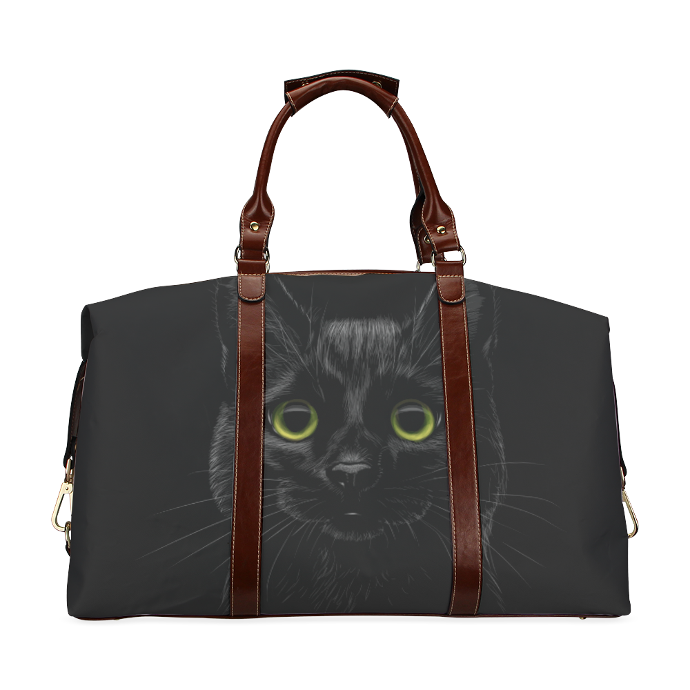 Black Cat Classic Travel Bag (Model 1643) Remake