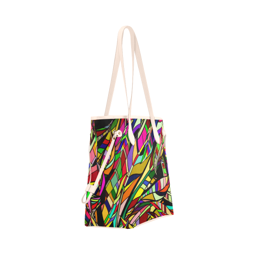colorful abstract Clover Canvas Tote Bag (Model 1661)