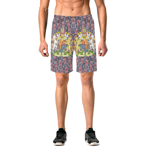GREAT BRITAIN COA Men's All Over Print Elastic Beach Shorts (Model L20)