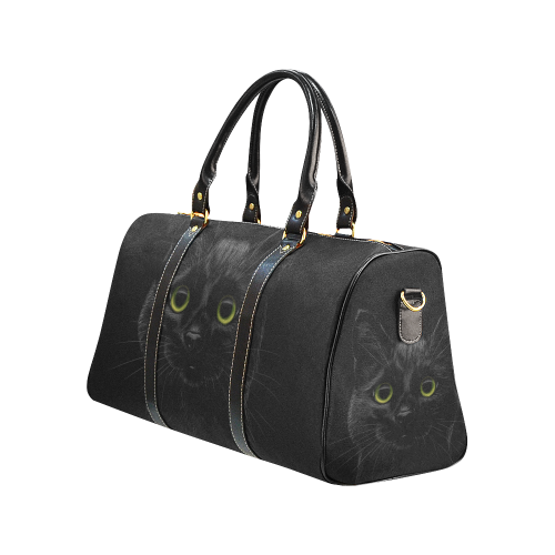 Black Cat New Waterproof Travel Bag/Small (Model 1639)