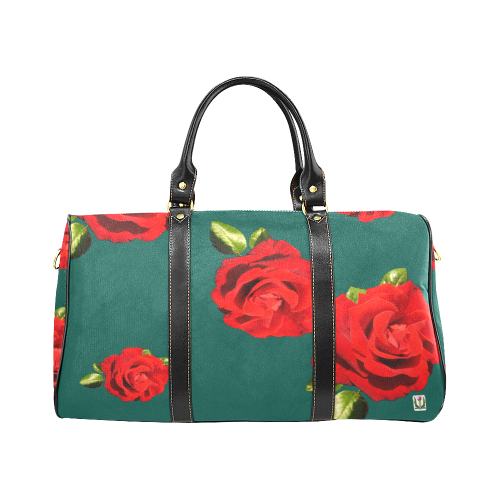 Fairlings Delight's Floral Luxury Collection- Red Rose Waterproof Travel Bag/Large 53086d15 New Waterproof Travel Bag/Large (Model 1639)