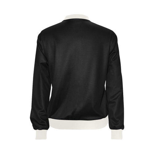 Las Vegas Craps Dice on Black All Over Print Bomber Jacket for Women (Model H36)