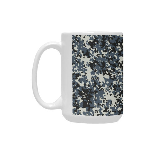 Urban City Black/Gray Digital Camouflage Custom Ceramic Mug (15OZ)
