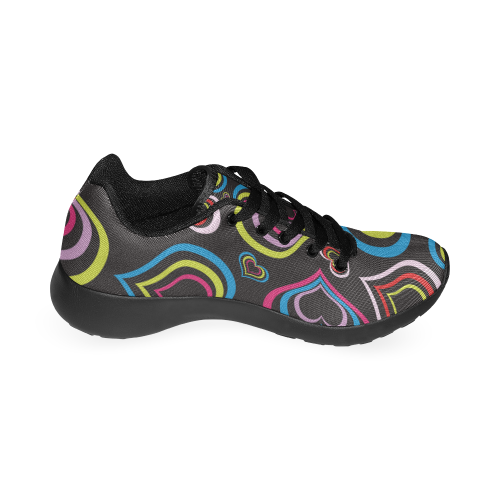 Multicolor Hearts Kid's Running Shoes (Model 020)