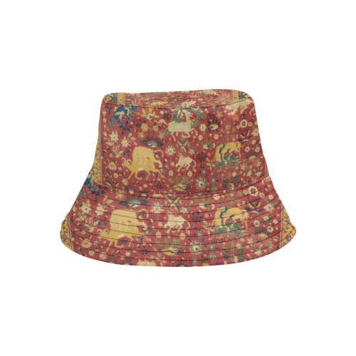 Vintage Persian Animal Rug All Over Print Bucket Hat