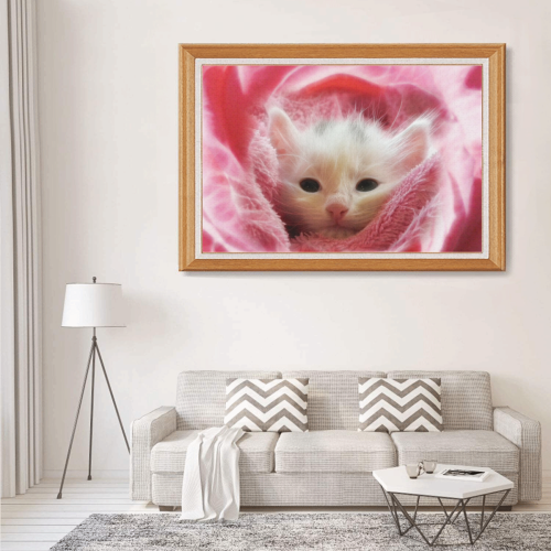Kitty Loves Pink 1000-Piece Wooden Photo Puzzles