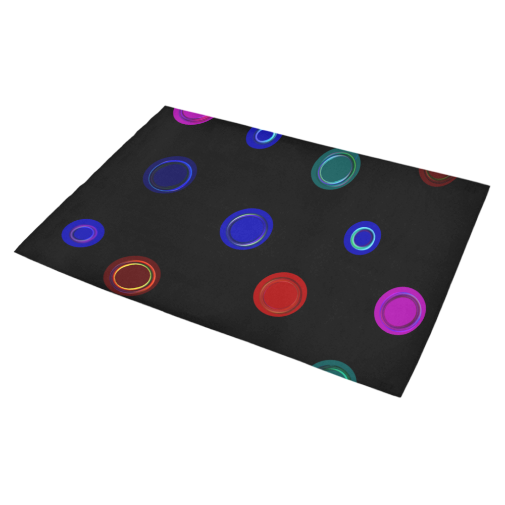 Happy circles Azalea Doormat 30" x 18" (Sponge Material)