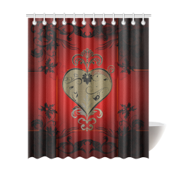 Wonderful decorative heart Shower Curtain 72"x84"