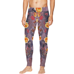 flowers #flowers #pattern Men's All Over Print Leggings (Model L38)