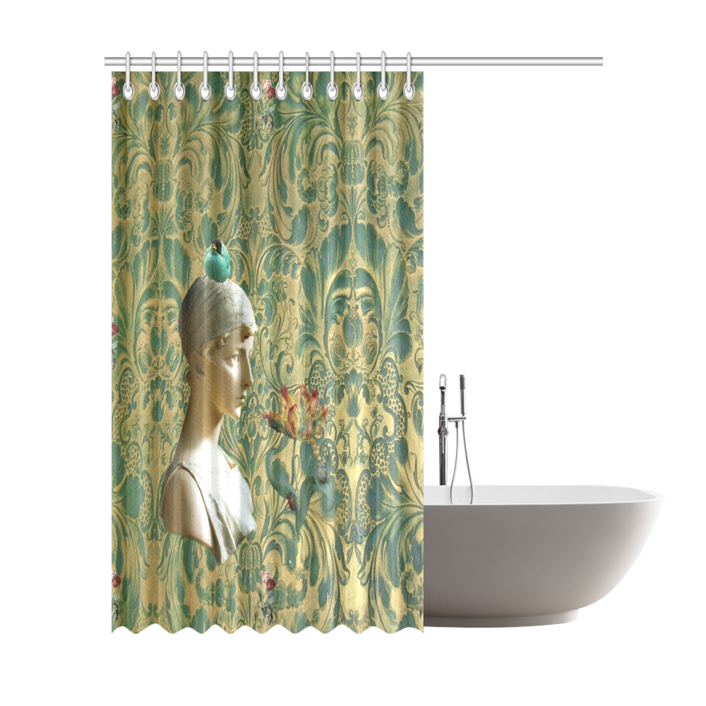 Tulip Girl Shower Curtain 72"x84"
