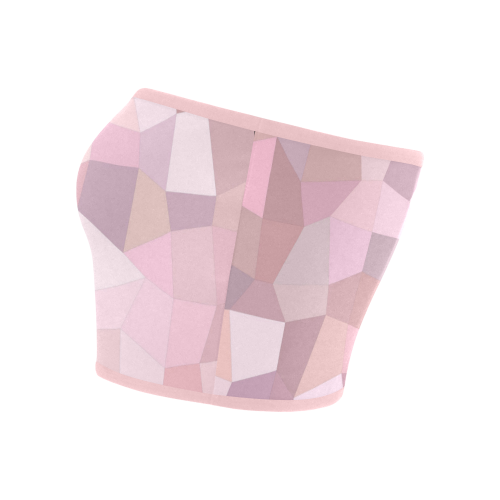 Pastel Pink Mosaic Bandeau Top