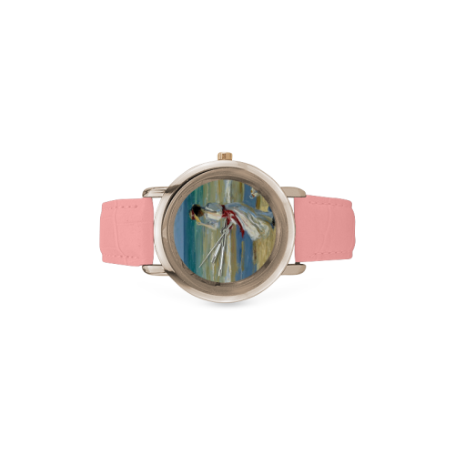 SEA Women's Rose Gold Leather Strap Watch(Model 201)