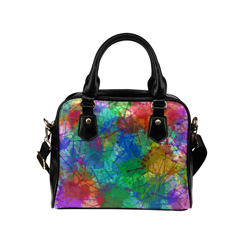 Colorful Abstract Shoulder Handbag (Model 1634)