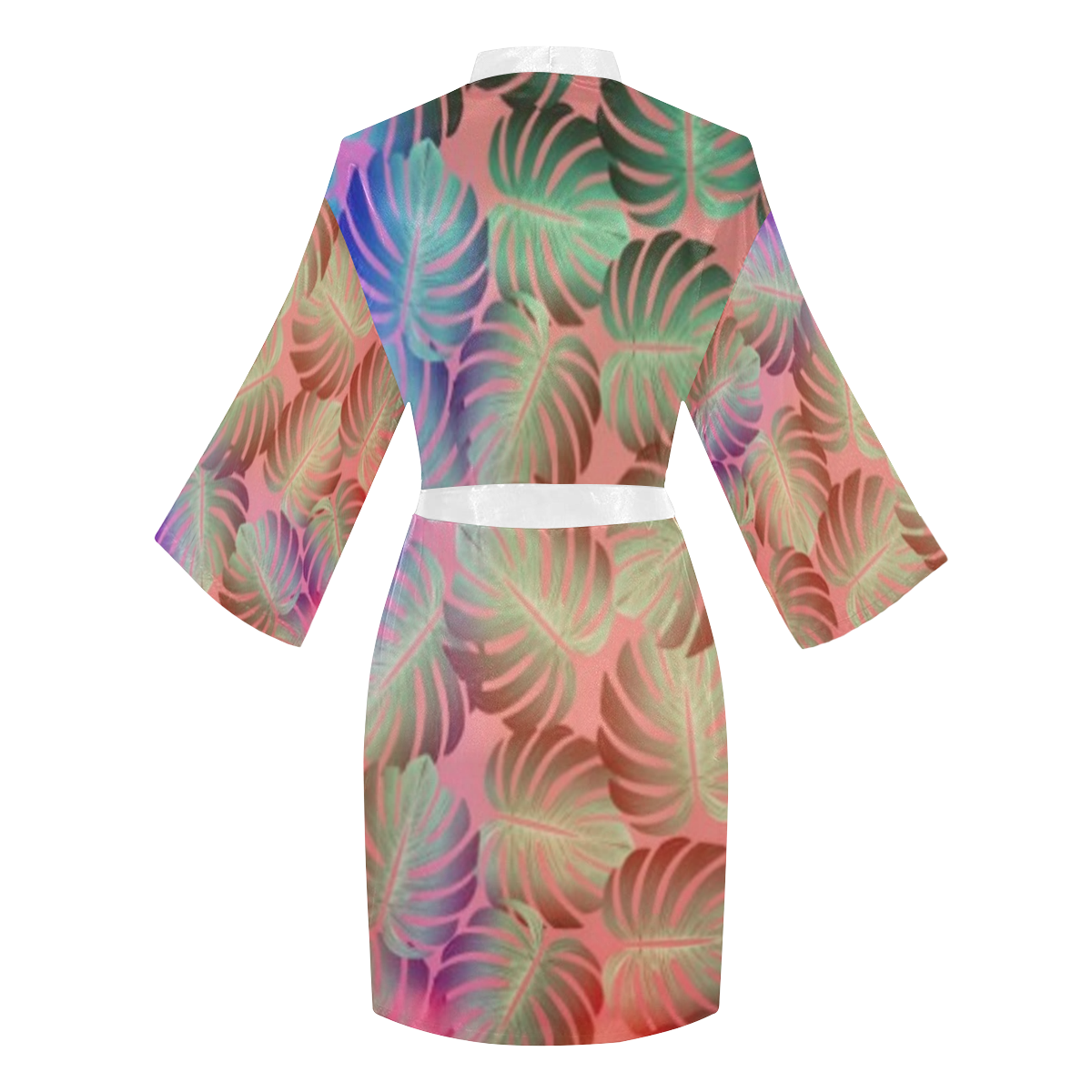 Tropical Long Sleeve Kimono Robe