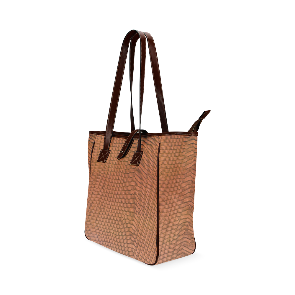SNAKE LEATHER 2 Classic Tote Bag (Model 1644)