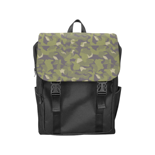 Swedish M90 woodland camouflage Casual Shoulders Backpack (Model 1623)