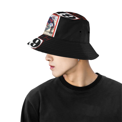 NIGHT 19 All Over Print Bucket Hat for Men