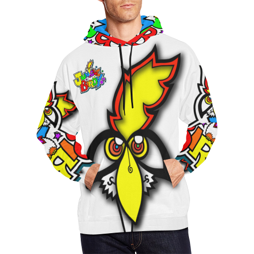ITEM 35 _ HOODIE - JUNGLEBIRDY / LOGO All Over Print Hoodie for Men (USA Size) (Model H13)