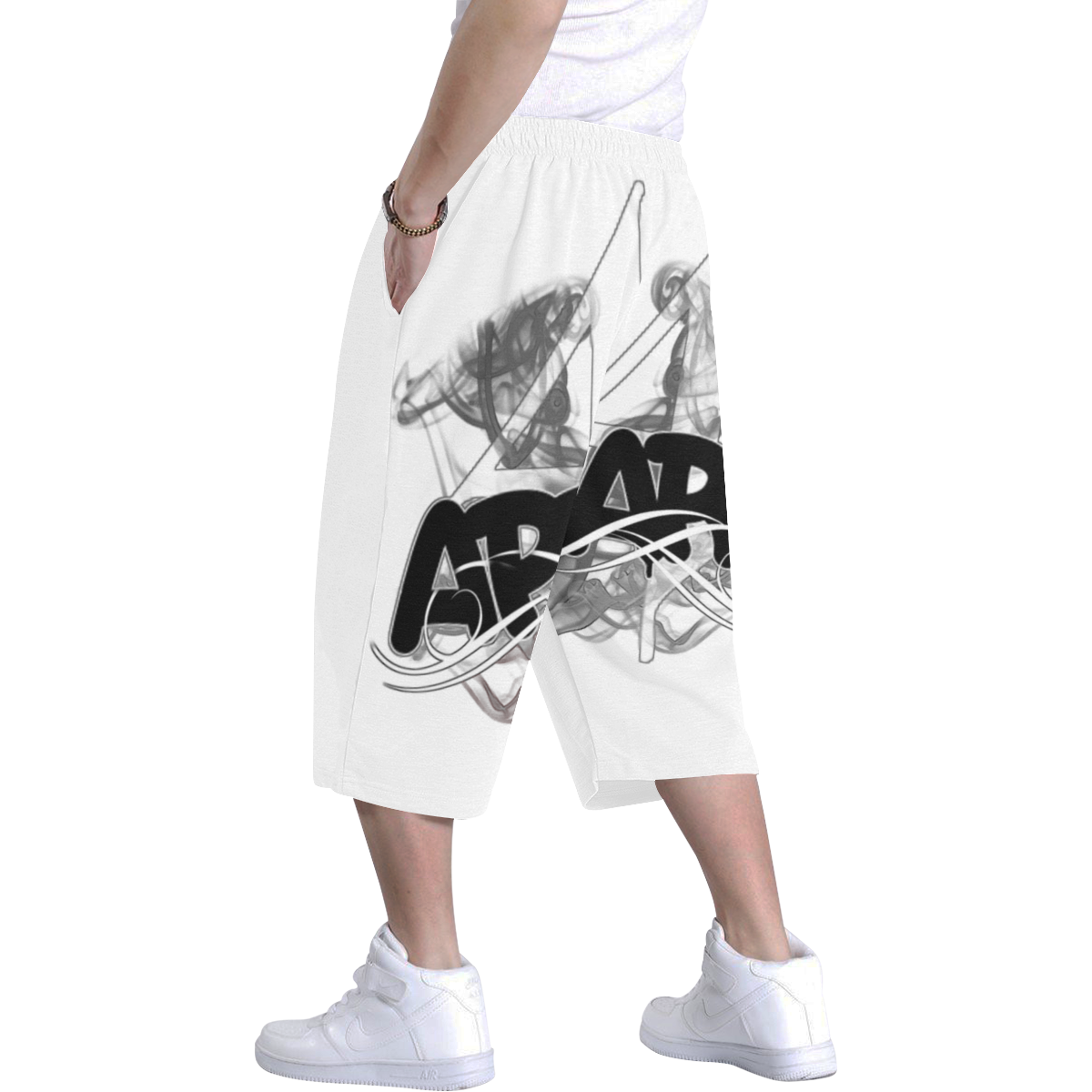 44appearl PANTZ 1 Men's All Over Print Baggy Shorts (Model L37)
