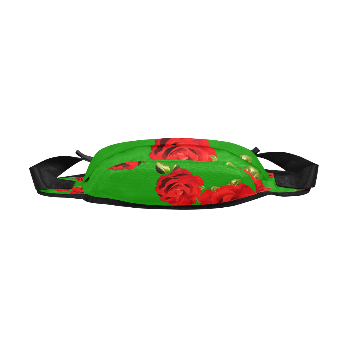Fairlings Delight's Floral Luxury Collection- Red Rose Fanny Pack/Large 53086a5 Fanny Pack/Large (Model 1676)