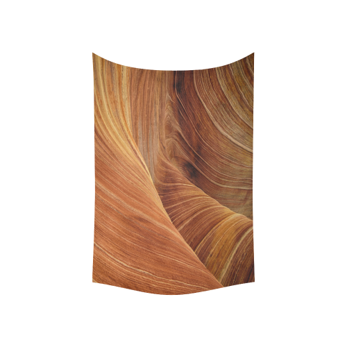 Sandstone Cotton Linen Wall Tapestry 60"x 40"