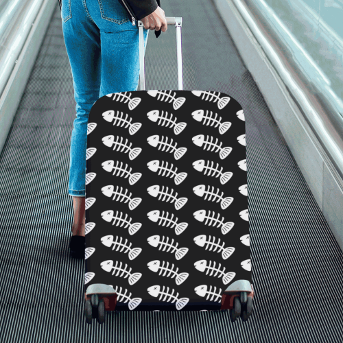 Fish Bones Pattern Luggage Cover/Large 26"-28"