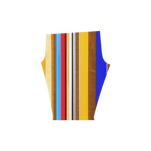 Colorful abstract pattern stripe art Women's Low Rise Capri Leggings (Invisible Stitch) (Model L08)