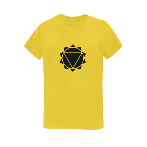 Solar Plexus Women's T-Shirt in USA Size (Two Sides Printing)