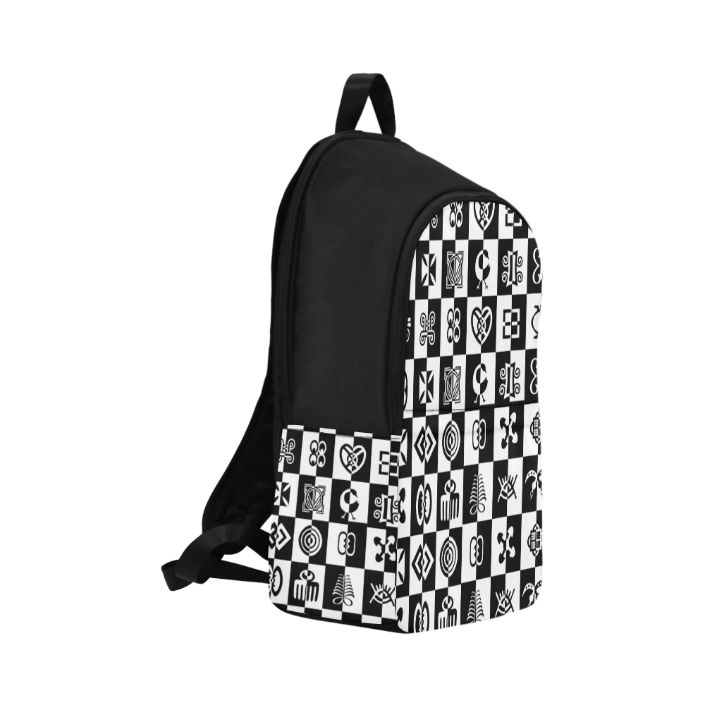 Adinkra CHECCMATE Fabric Backpack for Adult (Model 1659)