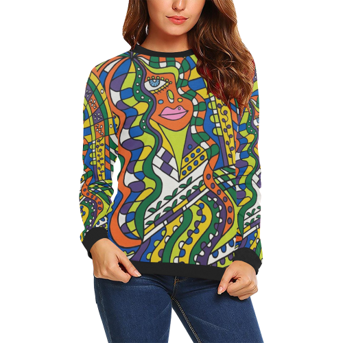 Enchantment All Over Print Crewneck Sweatshirt for Women (Model H18)