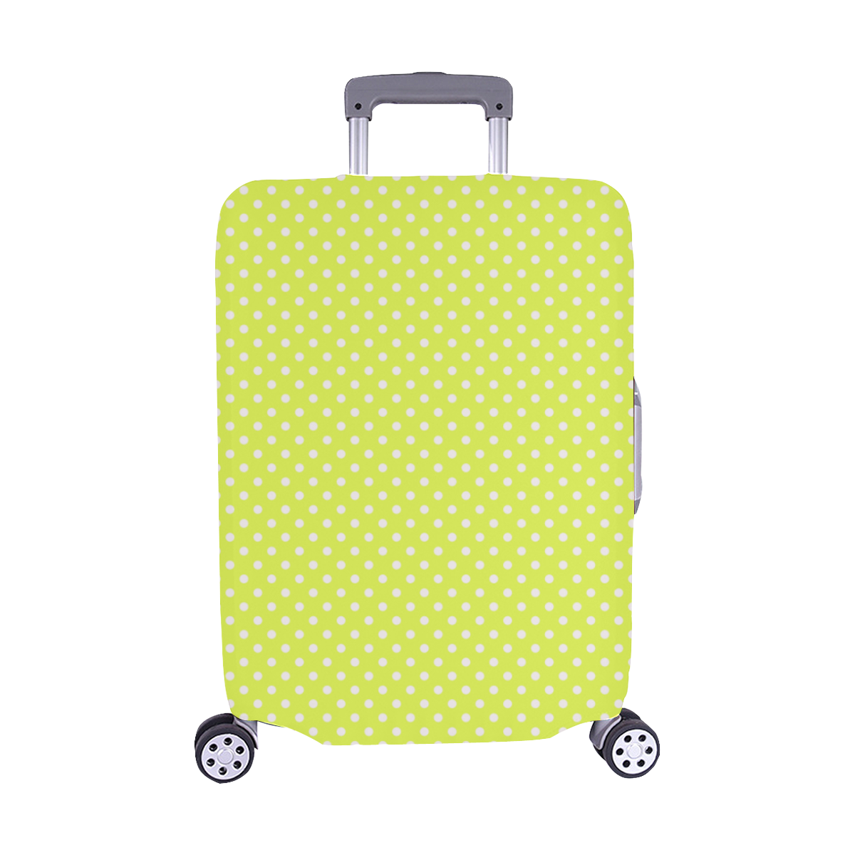 Yellow polka dots Luggage Cover/Medium 22"-25"
