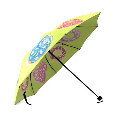 Donuts - YGreen Foldable Umbrella (Model U01)