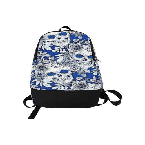 Woke Skulls Festival Union Blue Fabric Backpack for Adult (Model 1659)
