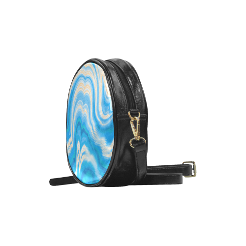 Ocean Blue Round Sling Bag (Model 1647)