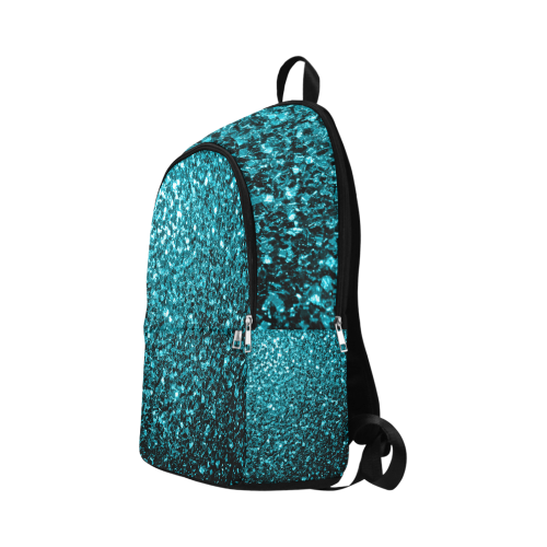 Beautiful Aqua blue glitter sparkles Fabric Backpack for Adult (Model 1659)