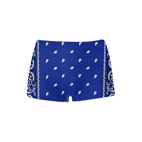 KERCHIEF PATTERN BLUE Women's All Over Print Boyshort Panties (Model L31)