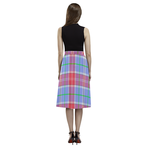 PINK TARTAN 5 Aoede Crepe Skirt (Model D16)