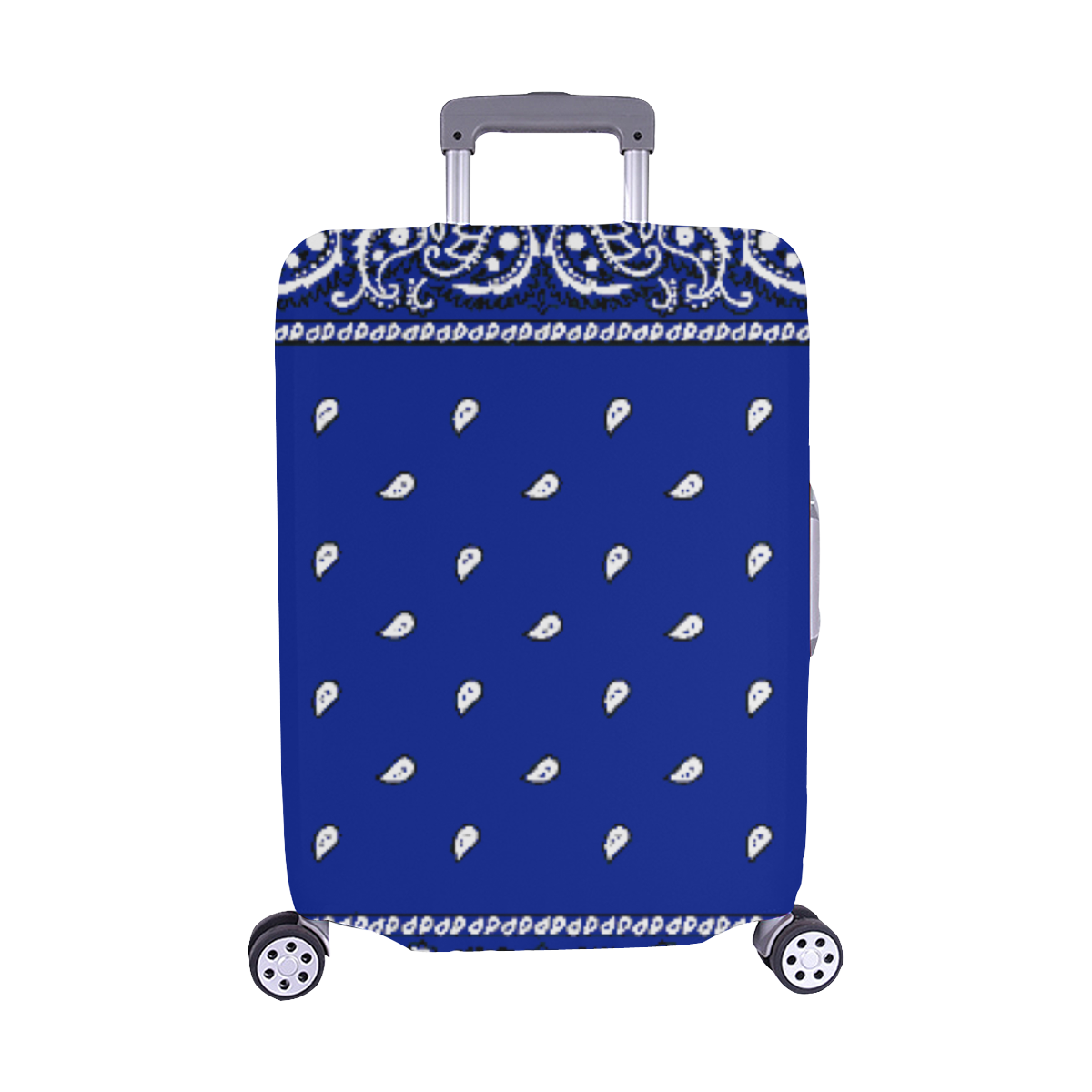 KERCHIEF PATTERN BLUE Luggage Cover/Medium 22"-25"