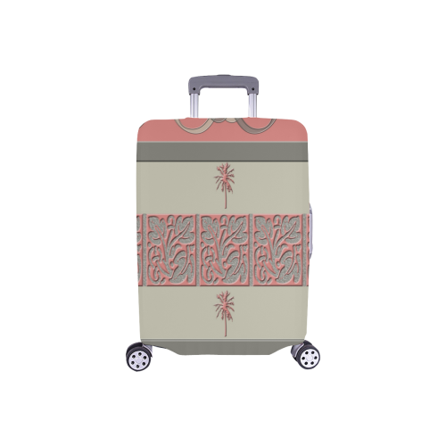 Cheery Coral Pink Luggage Cover/Small 18"-21"