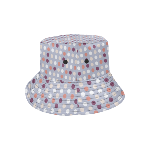 pink purple white eggs on lilac All Over Print Bucket Hat